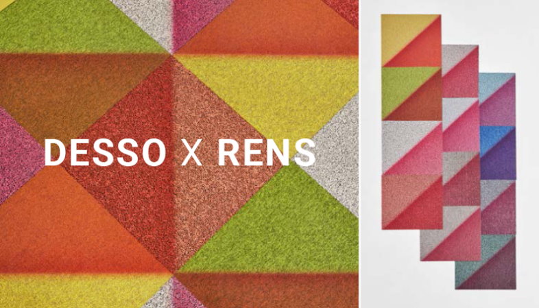 genbrugte tæppefliser får et nyt og farverigt liv i unikt designsamarbejde