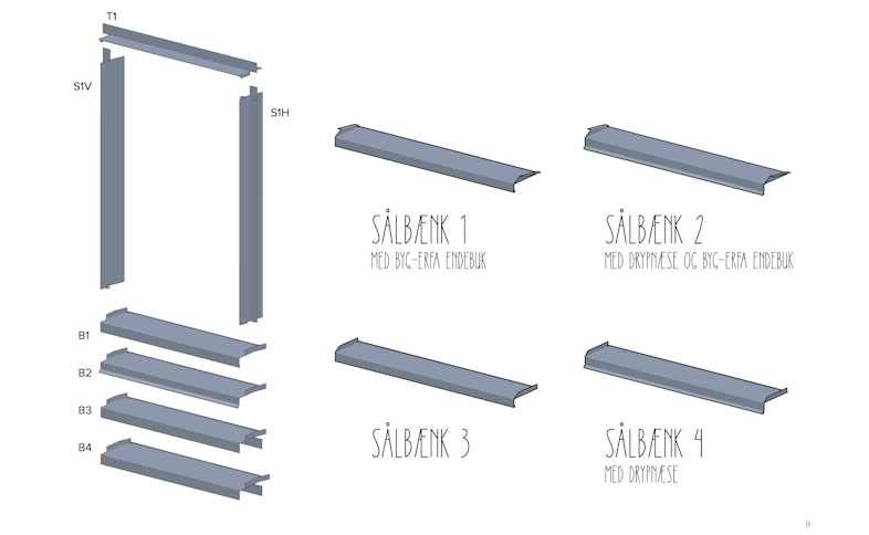 JUAL FRAME-LINE SOLO - Sålbænke