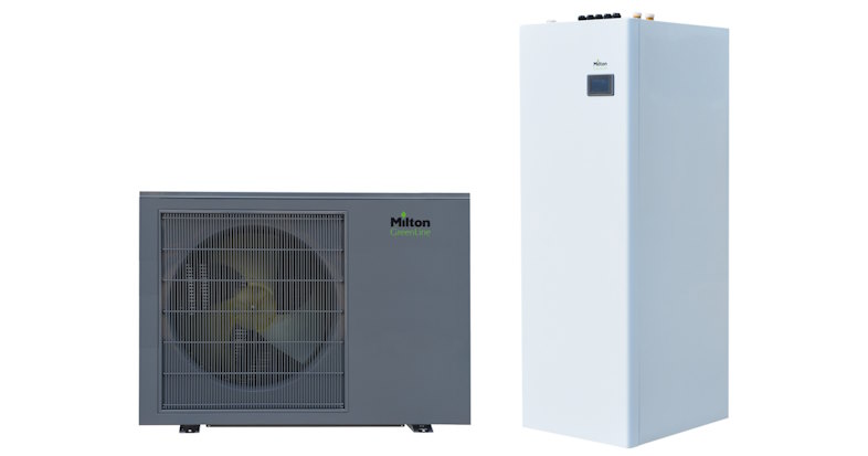 Milton GreenLine er en serie luft-til-vand varmepumper med modeller til både erhverv og private