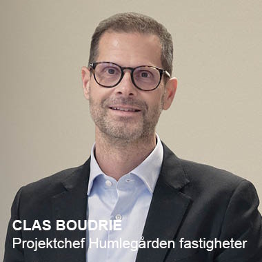 Clas Boudrie, Projektchef Humlegården Fastigheter