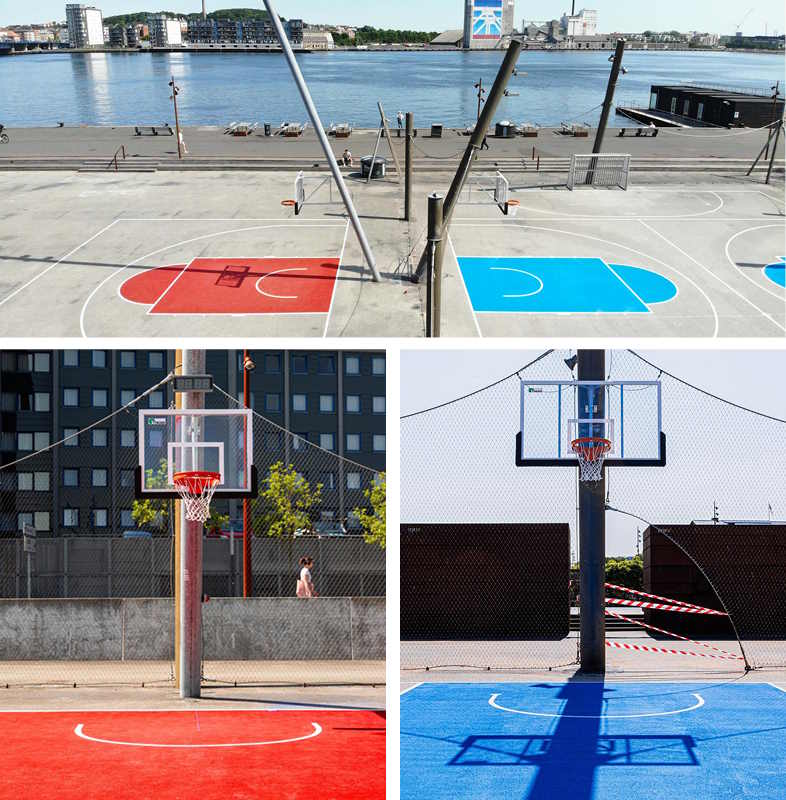 De nye baner blev indviet med en stor turnering i 3x3 basket under DM-ugen i Aalborg i juni 2023