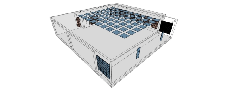 Visualisering af installationen af akustikprodukter (uddrag fra tilbud)