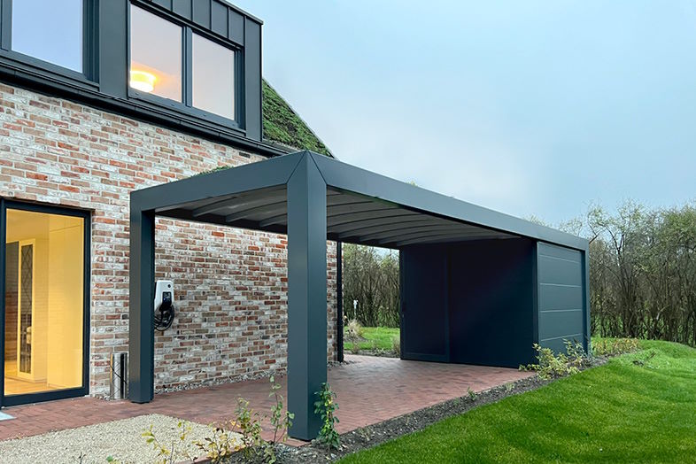 Lyngsøe leverer carport og garage til energieffektivt projekt i Tyskland