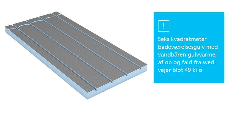 installere vandbåret gulvvarme i boligen fra wedi