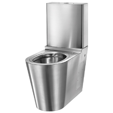 Toilet med cisterne og dobbelt skyl 3/6 liter.