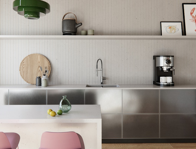 Cosentinos egne designere har suppleret med Earthic-kollektionen Raw, som minder om naturlige stenoverflader