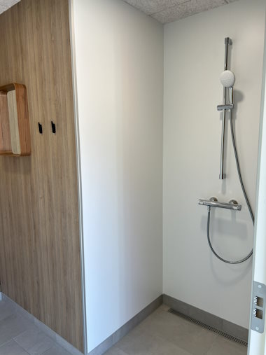 Vådrumspanelerne er godkendt som vådrumsmembran