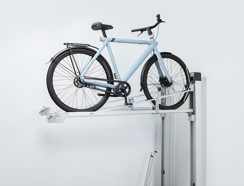 Easystack kan også klare El-cykler i topstativet.