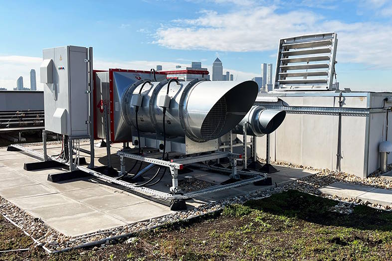 Sikker og pladsbesparende ventilation til høje bygninger og p-kældre