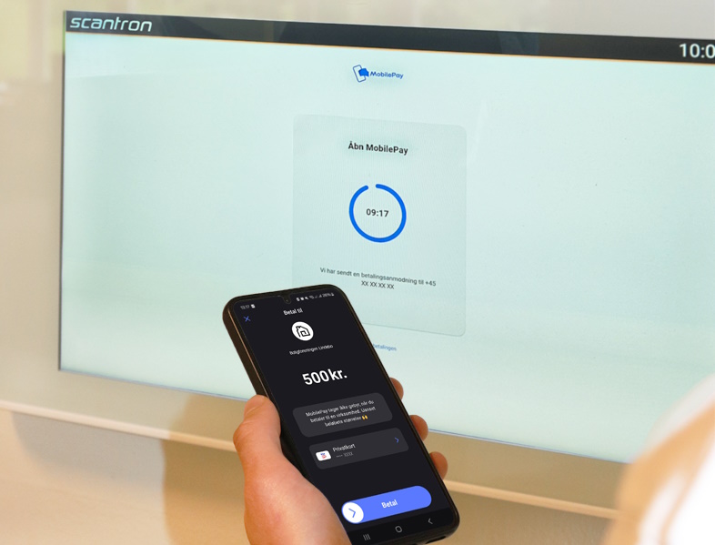 MobilePay booking Scantron