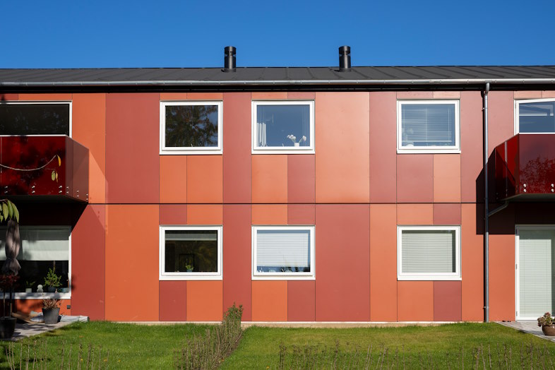 Facadeplader rød
