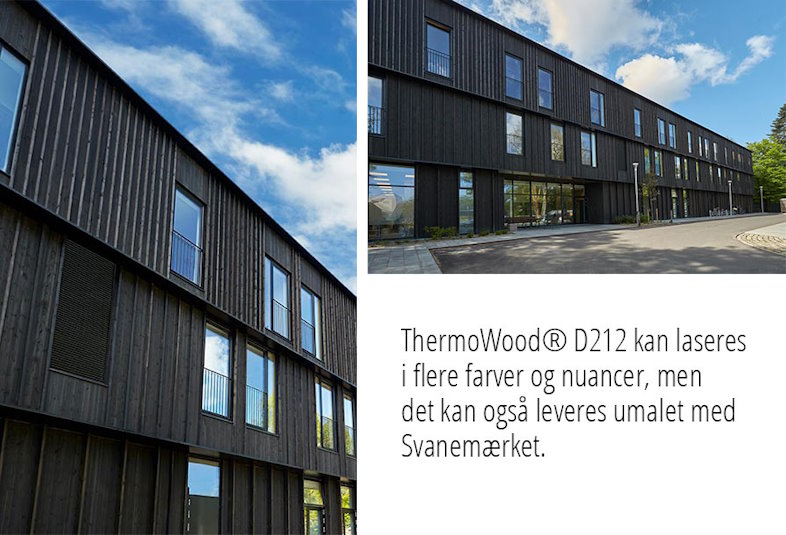 Thermowood D212 træfacade
