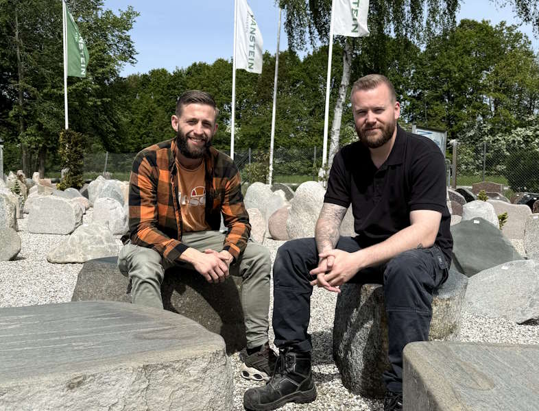 Christian Nielsen, direktør i Danstein sammen med sin bror, Mathias Nielsen