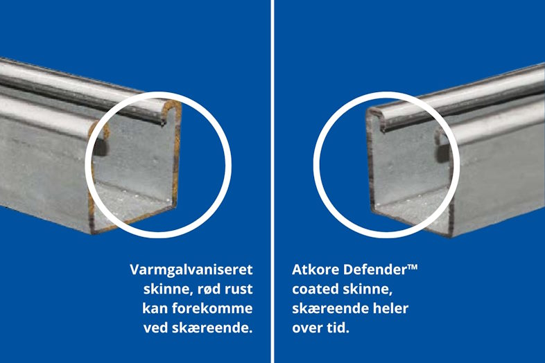 Rød rust kan undgås – selv ved skærekanter