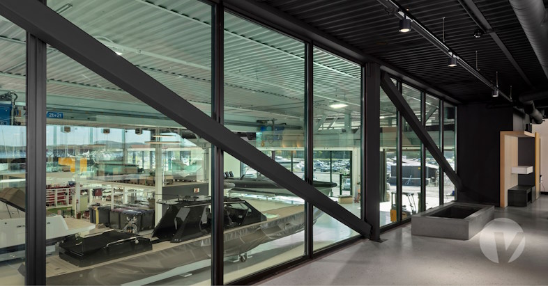 Vetrotech Nordic & Baltic har leveret CONTRAFLAM EI30 som isoleringsglas med Parsol Grøn Securit