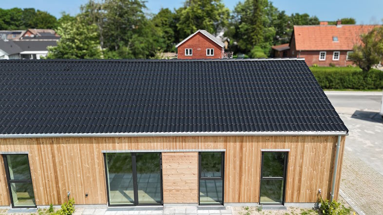 De lette tagsten fra Monier er også blevet populære i nybyggerier