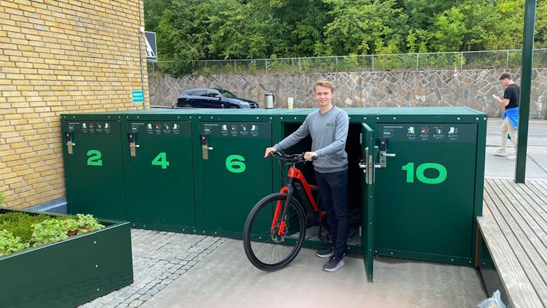 Sikret cykelparkering