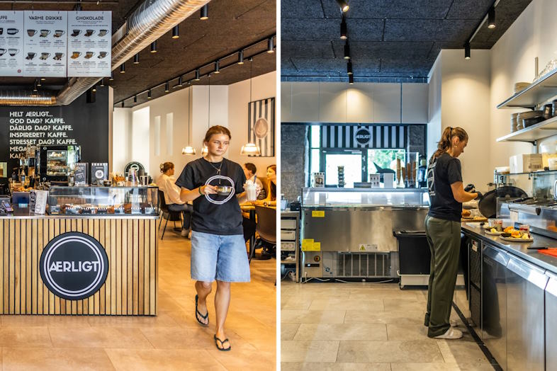 Café Ærligt, København – diskotek ombygget til cafékoncept