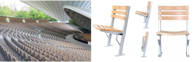 Stole til amfiteatre, auditorier, konferencerum, klasseværelser m.m.