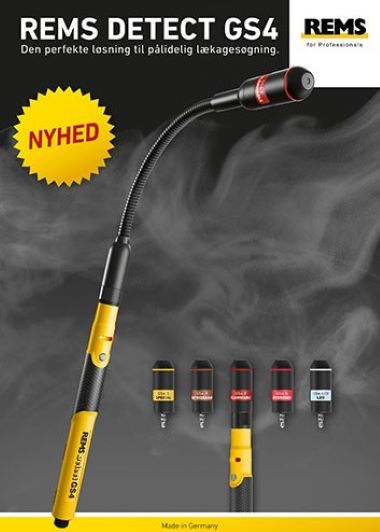 superkompakt elektronisk REMS Detect GS4 lækagedetektor