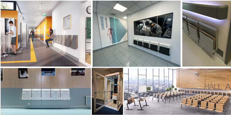 BJERRING Strapontin Gulv- og vægmonterede stole 