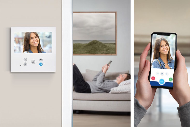Svarmonitoren viderestiller dørkaldet til appen via beboerens eget Wifi netværk