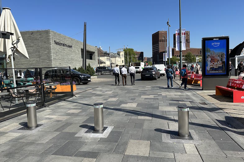 Pullerter på Aker Brygge 