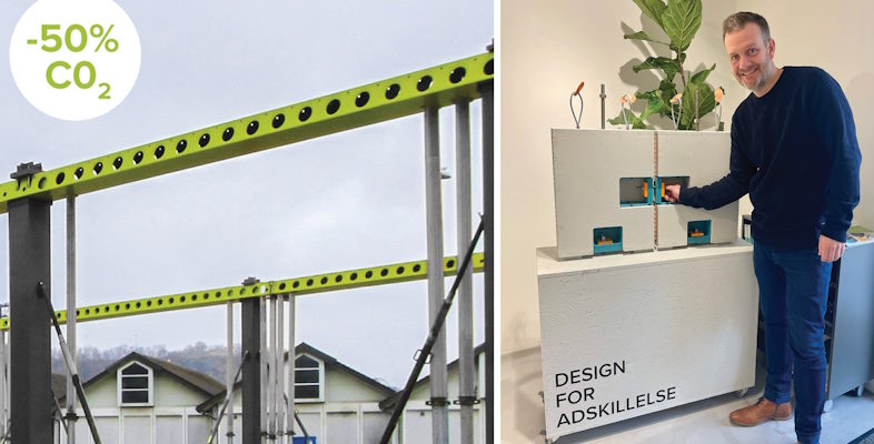 DELTABEAM® Green kompositbjælken er udviklet med fokus på lavere CO₂-udledning