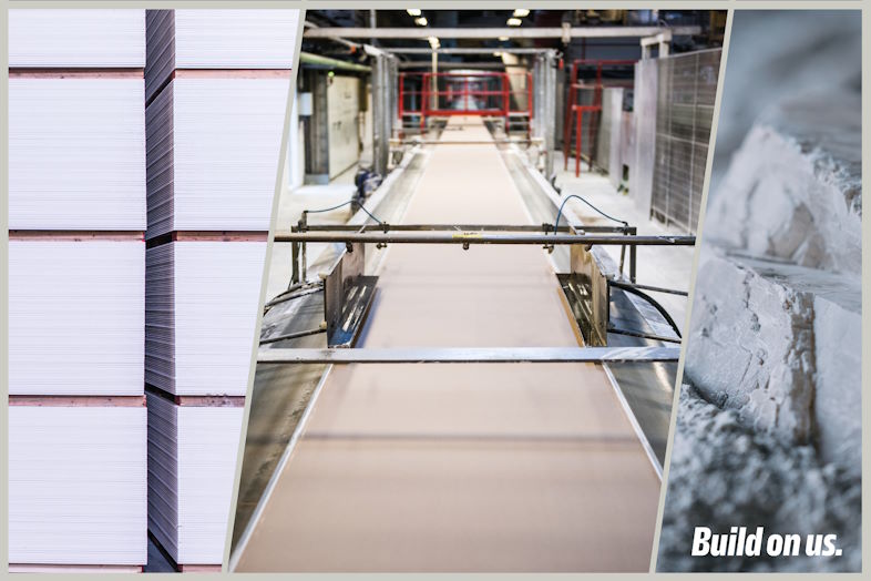 Dansk produktion af gipsplader og akustiske gipsplader på 100% vedvarende energi