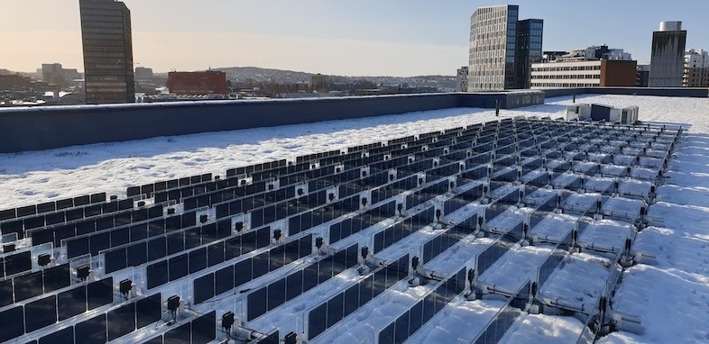 Grønne tage med solceller