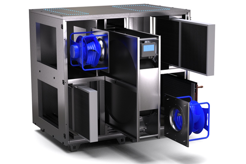 VEX1000-serien kan tilpasses forskellige pladsforhold og installationskrav: