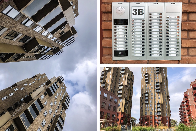 Boligområdet Slagteribyen i Centrum af Odense rummer byens højeste boligbygning.