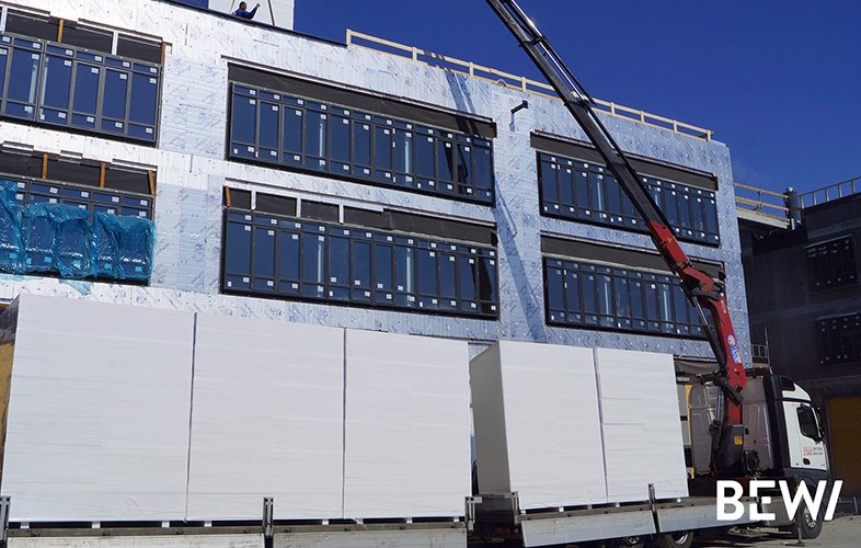 Den lave vægt af EPS har fordele for arbejdsmiljøet.