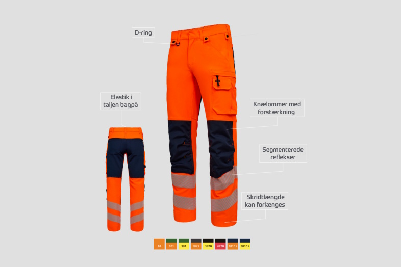 Fleksibiliteten går igen i designet. Modellerne fås i otte farvekombinationer, så virksomheder kan vælge en løsning, der matcher både behov og firmaidentitet