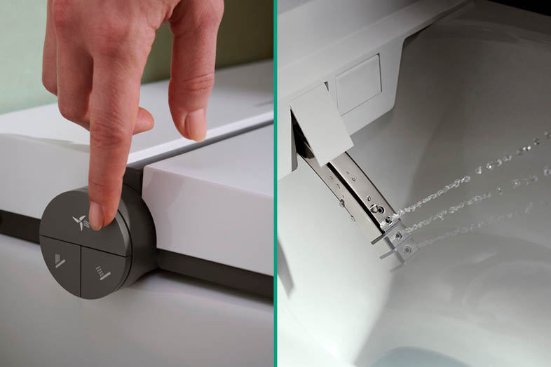 Et lugtudsugningssystem eliminerer ubehagelige lugte med et tryk på en knap.