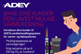 ADEY® vandbehandlingssystem for varme- og kølesystemer