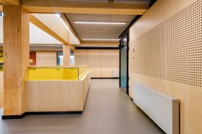 Akustikpaneler fra I-Wood Denmark<sup>®</sup> til nyt skolebyggeri