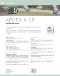 ARDEX A 18 - datablad