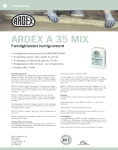 ARDEX A 35 MIX - Datablad