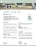 ARDEX A 35 - produktdatablad