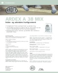ARDEX A 38 MIX Produktdatablad