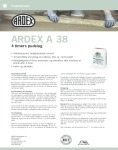 ARDEX A 38 Produktdatablad