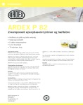 ARDEX P 82 produktdatablad