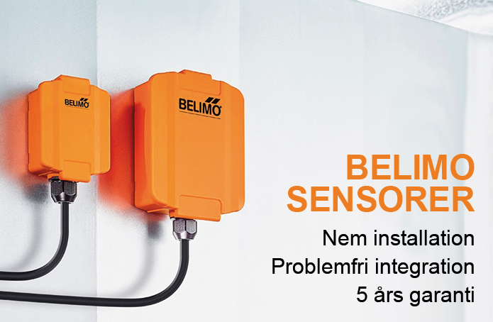 Belimos nye sensorer er lette at installere