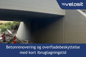 Betonrenovering og overfladebeskyttelse med kort ibrugtagningstid