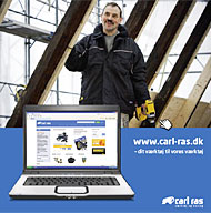 Carl Ras A/S: Vi tilbyder nok Danmarks største e-shop med værktøj og beslag til professionelt brug.