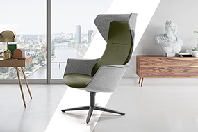 Design stol med læselys, varme og massage