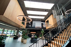 DitUr skabte på rekordtid et stilfuldt kontormiljø, som både forbedre æstetikken og akustikken