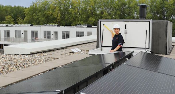 En gorter® taglem giver sikker adgang til arbejde på taget
