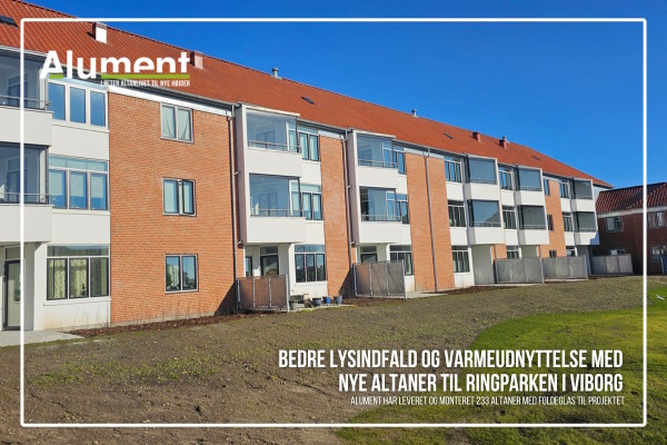 Forbedret lysindfald og varmeudnyttelse med nye altaner i Ringparken